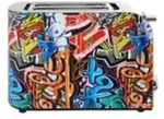 Exquisit Gutfels TOAST 3010G ToasterGraffiti-Look mit Br&ouml;tchenaufsatz