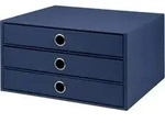 Schubladenbox Navy 3 Sch&uuml;be A4