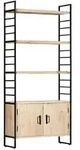 vidaXL B&uuml;cherregal 4 Ebenen 80x30x180 cm Mango Massivholz