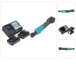 "Makita WR 100 DWA Akku Ratschenschrauber 12 V 47,5 Nm 1/4" 3/8" + 2x Akku 2,0...