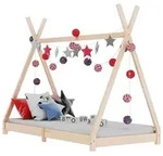 vidaXL Kinder-Bettgestell Massivholz Kiefer 90 x 200 cm