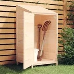 vidaXL Ger&auml;teschuppen 55x52x112 cm Massivholz Tanne