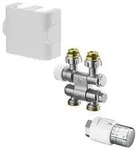 Oventrop Badheizkrper-Anschluss-Set 7 Vorlauf-/Rcklaufanschluss wei