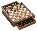 Schachset, Feld 33 mm, magnetisch, Brettspiel, f&uuml;r 2 Spieler, ab 6 Jahren