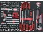 KS Tools 711.0118 1/4 + 3/8&ldquo; SCS Steckschl&uuml;ssel-Satz, 118-tlg