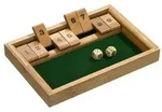 Shut The Box 9er, Bambus,Brettspiel aus Holz, 1-2 Spieler, ab 8 Jahre, (DE-Ausgabe)