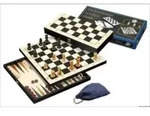 Schach Backgammon Dame Set, Feld 44 mm, Ab 6 Jahre, 2 Spieler,