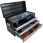 BGS Elektriker-Metall-Werkzeugkoffer | 3 Schubladen | mit 147
