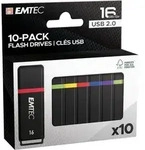 EMTEC K100 - USB-Flash-Laufwerk - 16 GB - USB 2.0 (Packung mit 10)