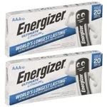 20x Energizer Ultimate Batterie Lithium LR03 1.5V AAA Micro L92