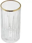 Pasabahce Elysia Longdrink Glas im Retro-Design und Kristall-Look 280ml 4-St&uuml;ck