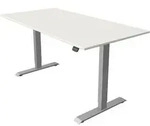 Sitz-/Stehtisch Move 1 elektr. h&ouml;henverstellbar BxTxH 160x80 -123cm wei&szlig;/silber