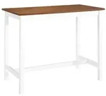 vidaXL Bartisch Massivholz 108x60x91 cm