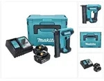 Makita DFN 350 RGJ Akku Stauchkopfnagler 18 V 15 - 35 mm + 2x Akku 6,0 Ah +