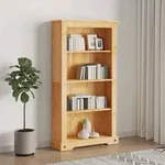 vidaXL B&uuml;cherschrank 4 F&auml;cher Mexiko-Stil Kiefernholz 80x29x150 cm
