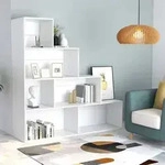 vidaXL B&uuml;cherregal/Raumteiler Wei&szlig; 155x24x160 cm Holzwerkstoff