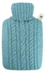HUGO FROSCH 561 W&auml;rmflasche Strick, pastell-blau