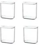 Mepal | Modula Vorratsdosen Set 1500 ml | 4-teilig | Wei&szlig; | Transparent mit...