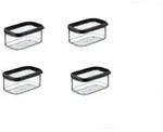 Mepal | Modula Set &ndash; 4-teilig | Vorratsdosen 425 ml | luftdicht & stapelbar |...