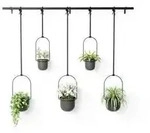 1018086-040 - TRIFLORA Gro&szlig;er H&auml;ngeblumentopf 5er Set, schwarz