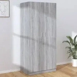 vidaXL Kleiderschrank Grau Sonoma 80x52x180 cm Holzwerkstoff