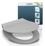 Duroplast WC-Sitz SLIM GREY, mit Absenkautomatik und Schnellverschluss