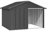 vidaXL Hundeh&uuml;tte Anthrazit 116,5x103x81,5 cm Verzinkter Stahl