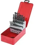 HSS-R Spiralbohrer-Satz, Stahlblechkassette, 25-tlg, 1-13mm