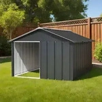 vidaXL Hundeh&uuml;tte Anthrazit 116,5x153x81,5 cm Verzinkter Stahl