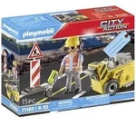 Playmobil&reg; City Action Bauarbeiter mit Kantenfr&auml;ser 71185