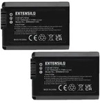 EXTENSILO 2x Akku kompatibel mit Sony Alpha A7S, A7r ILCE-7K, A7r ILCE-7R, ILCE-6300,