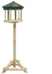 vidaXL Vogelfutterhaus mit St&auml;nder Tanne Massivholz 33x110 cm