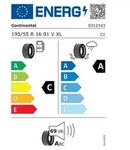 Continental UltraContact ( 195/55 R16 91V XL EVc )