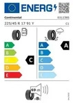 Continental UltraContact ( 225/45 R17 91Y EVc )