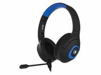 SADES Shaman SA-724 Gaming Headset, schwarz/blau, USB, kabelgebunden, Stereo, Over
