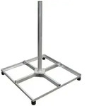 PremiumX Balkonst&auml;nder 4x 30x30cm Stahl Holland mit Mast / Sat Flachdachst&auml;nder