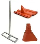 PremiumX PROFI X100-48 SAT Dachsparrenhalter 100 cm Mast 48 mm Stahl feuerverzinkt