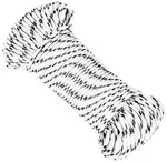 vidaXL Bootsseil Geflochten Wei&szlig; 5 mmx50 m Polyester