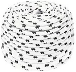 vidaXL Bootsseil Geflochten Wei&szlig; 8 mmx25 m Polyester