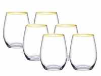 Pasabahce AMBER GOLD 420725 Weinglas Glas Kurz 570 ml 6er Set