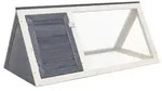 vidaXL Kleintier-/Kaninchenstall Grau Holz