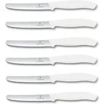 Victorinox | Tafelmesser Set | Swiss Classic Wei&szlig; | 6-teilig | optimaler