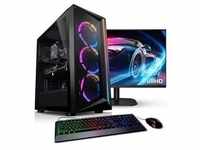 Kiebel PC Set Gaming mit 27 Zoll TFT Raptor V AMD Ryzen 5 5600X, 16GB DDR4, RTX 4060