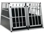 vidaXL Hundetransportbox mit Doppelt&uuml;r 94 x 88 x 69 cm