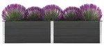 vidaXL Garten-Hochbeet 250 x 50 x 54 cm WPC Grau