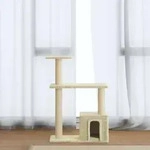 vidaXL Kratzbaum mit Sisal-Kratzs&auml;ulen Creme 70 cm