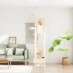vidaXL Kratzbaum Deckenhoch Creme 277-303 cm