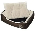 vidaXL Hundebett Braun und Beige XXL