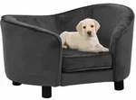 vidaXL Hundesofa Dunkelgrau 69x49x40 cm Pl&uuml;sch