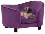 vidaXL Hundesofa Burgunderrot 69x49x40 cm Pl&uuml;sch
